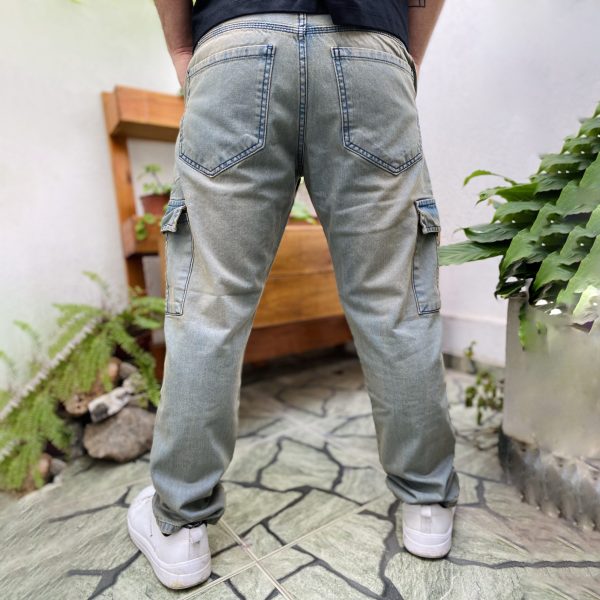 Cargo Jean Oxido Mom - Imagen 3