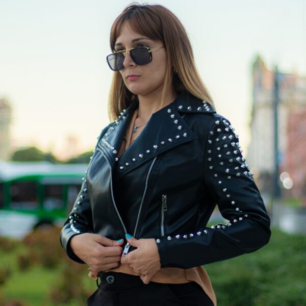 Campera Eco Cuero Tach