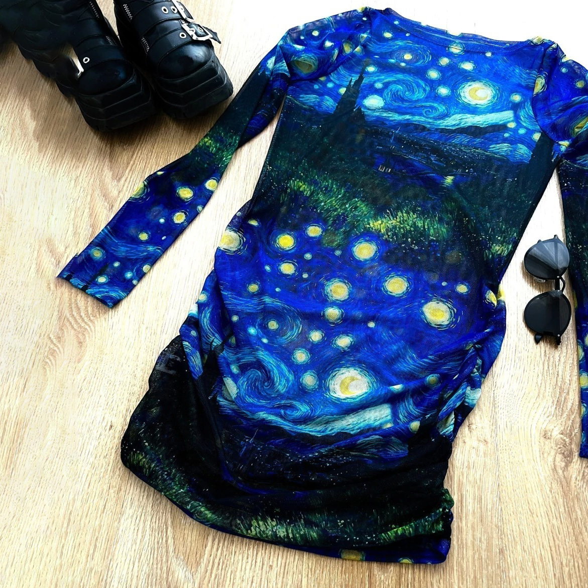 Vestido Van Gogh Microtul