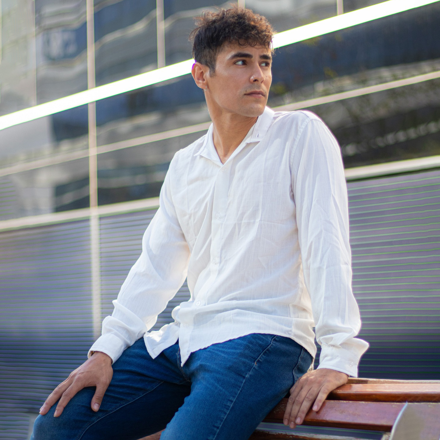 Camisas Mao Manga Larga